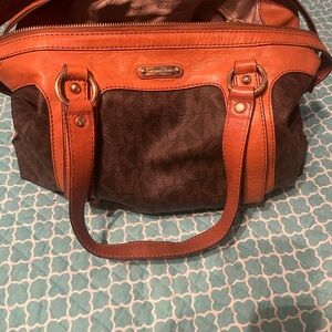 All leather handbag